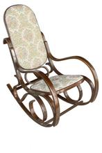 stile thonet - Schommelstoel - Hout, Textiel - Dondolo, Antiek en Kunst