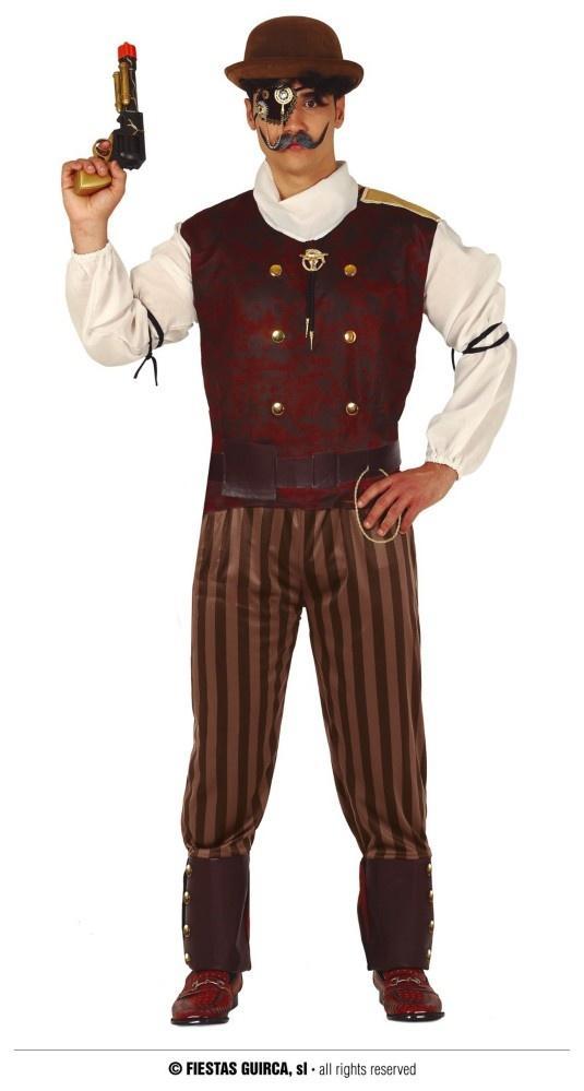 Steampunk Kostuum Man Nathan, Kleding | Heren, Carnavalskleding en Feestkleding, Nieuw, Ophalen of Verzenden