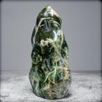 Zeer decoratieve chrysopraas vlam- 556.66 g, Verzamelen, Mineralen en Fossielen