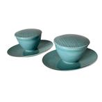 Rosenthal - Suikerpot (2) - Mesh Colours Aqua - Porselein, Antiek en Kunst