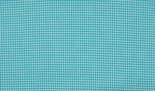10 meter oceaanblauw wit geruite stof op rol - 100% katoen, Hobby en Vrije tijd, Stoffen en Lappen, 120 cm of meer, 200 cm of meer