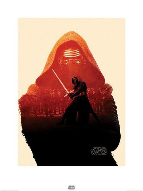 Kunstdruk Star Wars Episode VII Kylo Ren Tri 60x80cm, Huis en Inrichting, Woonaccessoires | Schilderijen, Tekeningen en Foto's