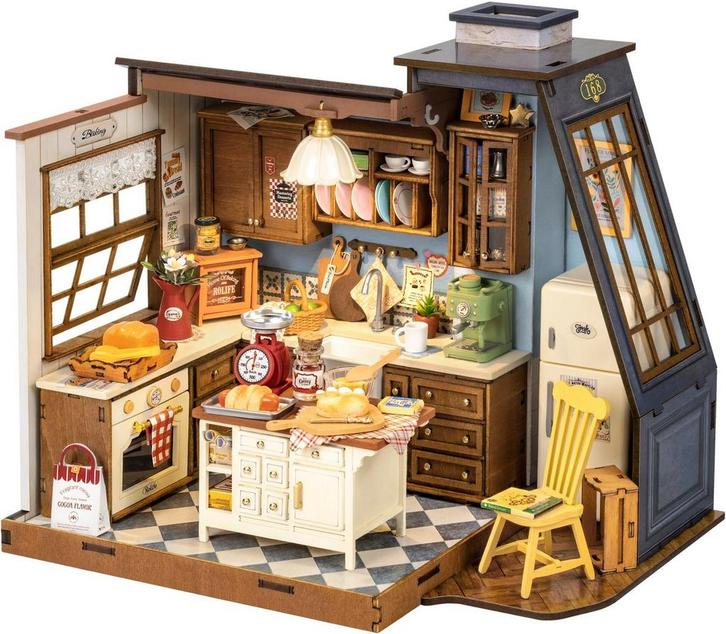 Robotime Baking Kitchen Miniatuur Bouwpakket Modelbouw, Hobby en Vrije tijd, Modelbouw | Overige, Nieuw, Verzenden