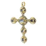 Hanger - 14 karaat Geel goud - Cross, Diamond, 1700