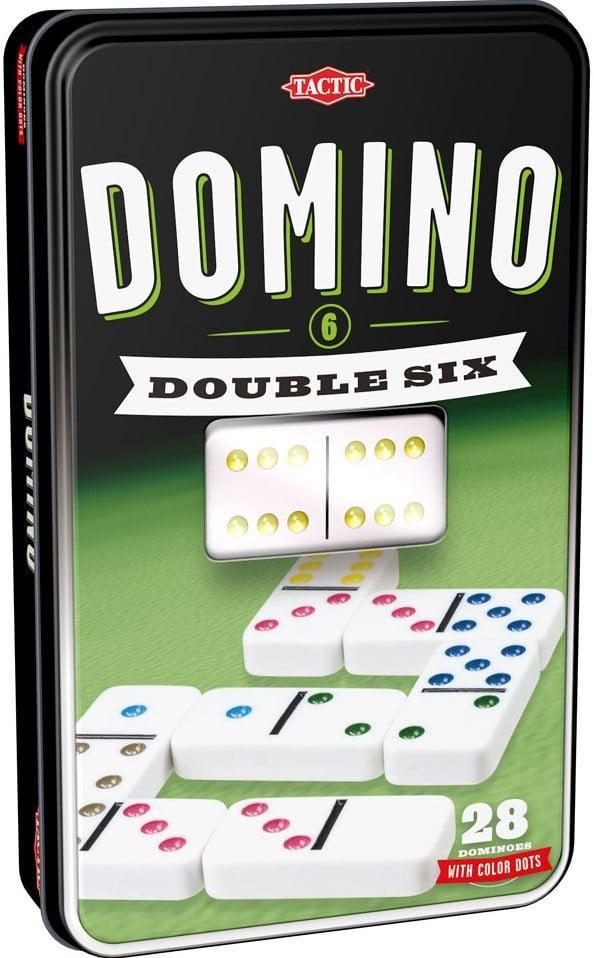 Domino - Double 6 | Tactic - Gezelschapsspellen, Hobby en Vrije tijd, Gezelschapsspellen | Bordspellen, Nieuw, Verzenden