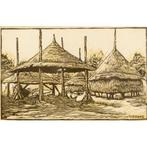 Houtsnede van H. Ellens (1936), Antiek en Kunst, Kunst | Etsen en Gravures, Ophalen