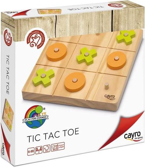 Tic Tac Toe | Cayro - Gezelschapsspellen, Hobby en Vrije tijd, Gezelschapsspellen | Bordspellen, Nieuw, Verzenden