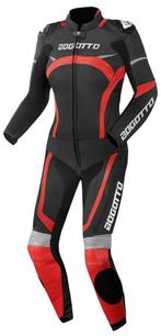 Bogotto Misano Ladies Black Red 2PC Leather Motorcycle Suit, Motoren, Kleding | Motorkleding, Dames, Nieuw met kaartje, Bogotto