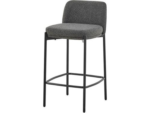 Barstoel Ella grijs | H 85 x B 37 x D 42 cm - Set van 2, Huis en Inrichting, Woonaccessoires | Overige, Nieuw, Verzenden