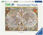 Wereldkaart 1594 Puzzel (1500 stukjes) | Ravensburger -, Verzenden, Nieuw