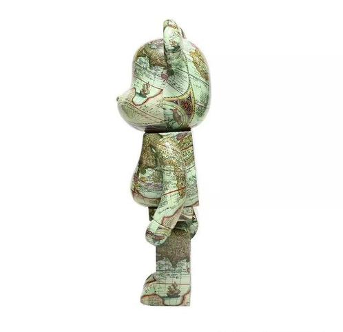 Medicom Toy - Be@rbrick 1000% x Atmos Aged Map Bearbrick, Antiek en Kunst, Kunst | Schilderijen | Modern