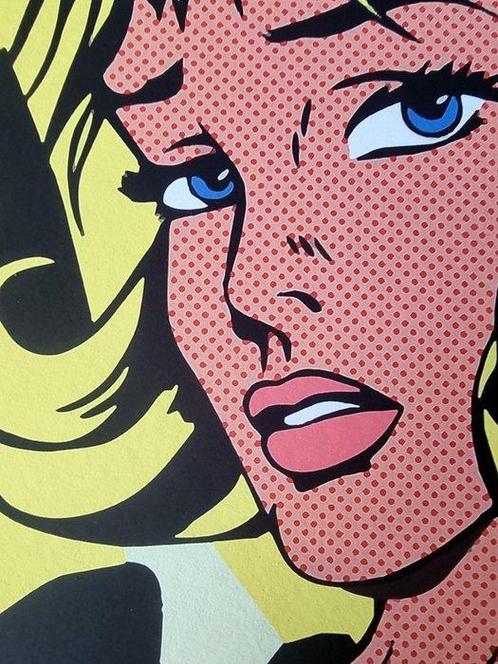 Tushikuni (1973) - Bomba Popart - Roy Lichtenstein vs Kuni, Antiek en Kunst, Kunst | Schilderijen | Modern