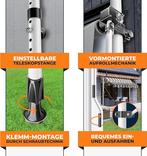 Klemzonwering / zonnescherm met handzwengel - breedte 150, Tuin en Terras, Zonneschermen, Verzenden, Nieuw