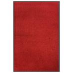 vidaXL Deurmat 80x120 cm rood, Verzenden, Nieuw