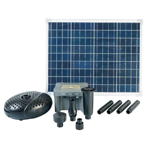 SolarMax 2500 Accu incl. solarpaneel, fonteinpomp en oplaada, Doe-het-zelf en Verbouw, Zonnepanelen en Toebehoren, Nieuw, Verzenden