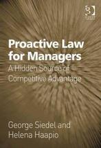 Proactive Law for Managers | 9781409401001, Boeken, Verzenden, Nieuw