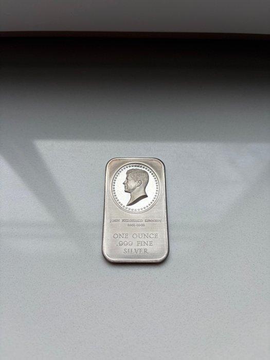1 Troy Ounce - Zilver .999 - Presidential Mint - John F, Postzegels en Munten, Edelmetalen en Baren