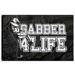 100% Hardcore Banner Gabber 4 Life (Flags), Nieuw, Verzenden