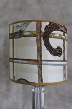 Tafellamp - met vintage stoffen plafondlamp met