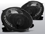 Koplampen LED DRL | Fiat 500 2007- | met verstelmotor | zwar, Auto-onderdelen, Verzenden, Nieuw, Fiat