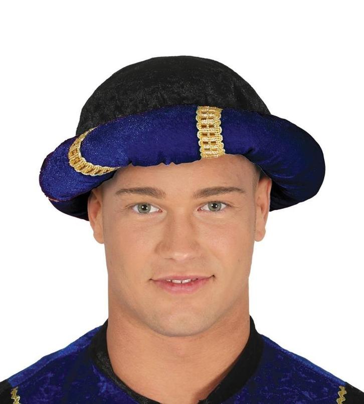 Blauwe tulband Sultan, Hobby en Vrije tijd, Feestartikelen, Nieuw, Ophalen of Verzenden