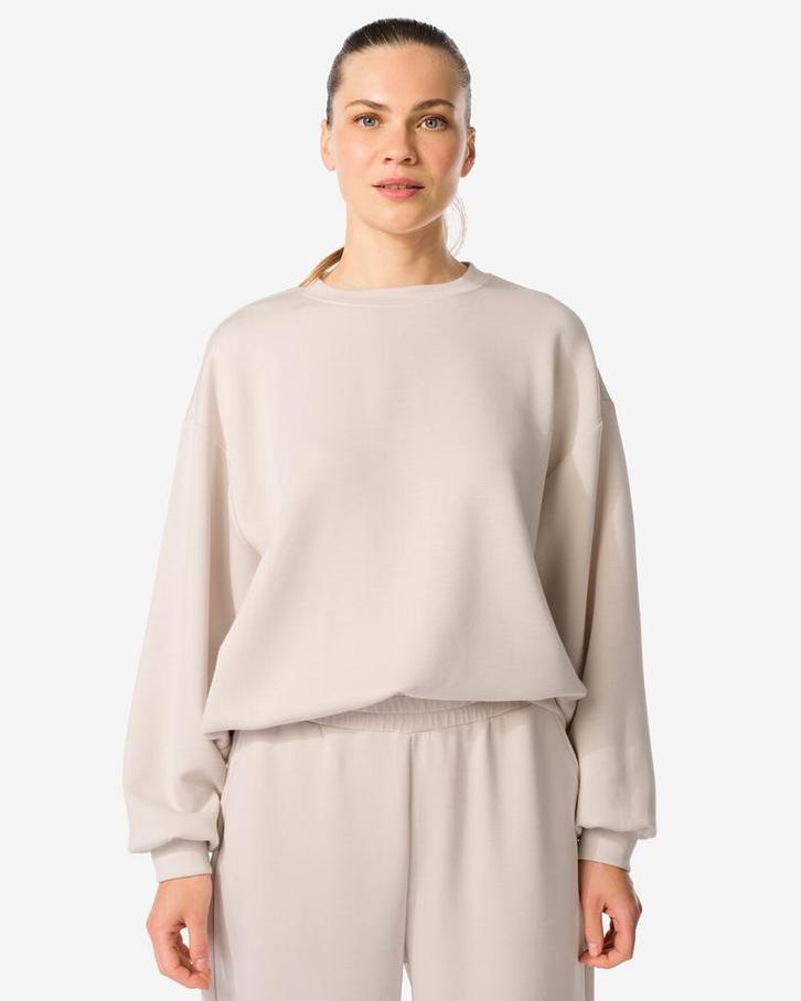 HEMA Dames lounge trui creme, Kleding | Dames, Overige Dameskleding, Nieuw, Verzenden