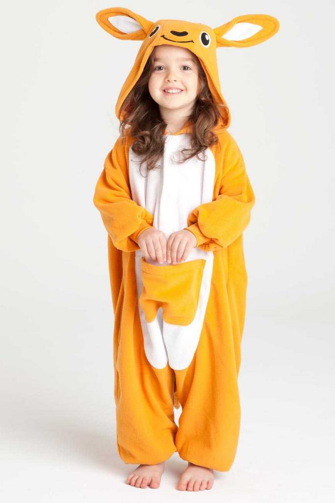 Onesie Kangoeroe Pak 140-146 Kangoeroepak Kostuum Oranje Bui, Kinderen en Baby's, Carnavalskleding en Verkleedspullen, Nieuw, Ophalen of Verzenden