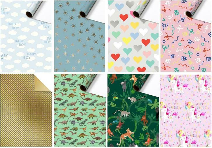 Cadeaupapier Rollen Inpakpapier Kadopapier Cadeauverpakking, Hobby en Vrije tijd, Knutselen, Overige typen, Nieuw, Ophalen of Verzenden