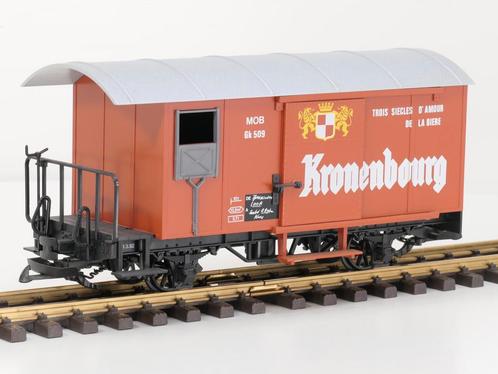 LGB 4028 MOB Gk 509 Kronenbourg. (Goederenwagons Standaard), Hobby en Vrije tijd, Modeltreinen | Overige schalen, Overige typen