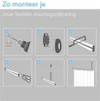 Sealskin - Easy Roll Douchegordijnstangset - Universeel - L, Huis en Inrichting, Verzenden, Nieuw