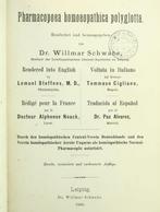 Dr. Willmar Schwabe - Pharmacopoea homoeopathica polyglotta