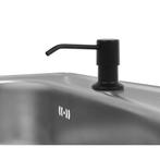REA Inbouw zeepdispenser - mat zwart - krasbestendig kuns..., Ophalen of Verzenden, Nieuw
