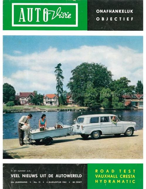 1961 AUTOVISIE MAGAZINE 31 NEDERLANDS, Boeken, Auto's | Folders en Tijdschriften
