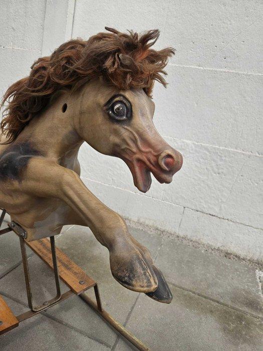 Hobbelpaard - Vintage Rocking Horse On Stand - No Reserve, Antiek en Kunst, Antiek | Speelgoed