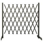 vidaXL Tuinlatwerk 180x100 cm massief vurenhout grijs, Verzenden, Nieuw, Hout, 1 tot 2 meter