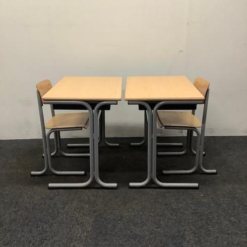 Tweedehands complete school set Galvanitas 10 stuks tafels +, Huis en Inrichting, Stoelen, Vijf, Zes of meer stoelen, Gebruikt