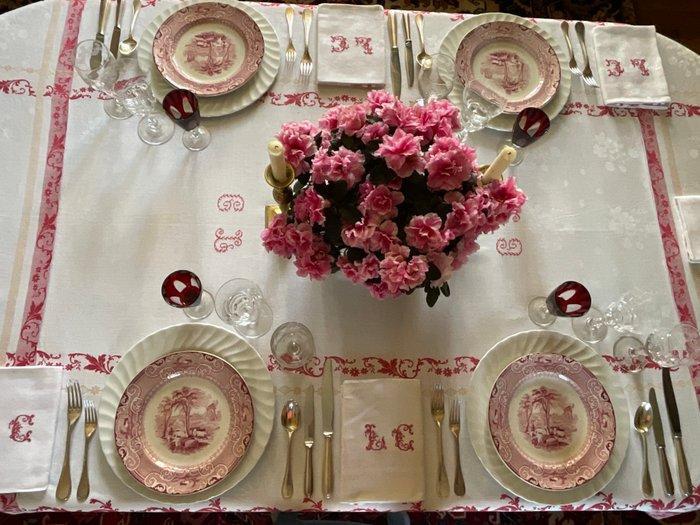 Late Napoleon III, vroeg 20e eeuw damast, Jacquard, Antiek en Kunst, Antiek | Kleden en Textiel