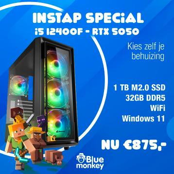 RGB Game PC: i5 12400F -  RTX 5050 - 32 GB DDR5 - 1 TB m2.0 beschikbaar voor biedingen