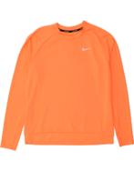 NIKE Womens Sweatshirt Jumper UK 14 Medium Orange Polyester, Verzenden, Nieuw