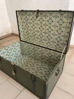Vintage wooden Steamer trunk chest - Cassapanca - Leger -