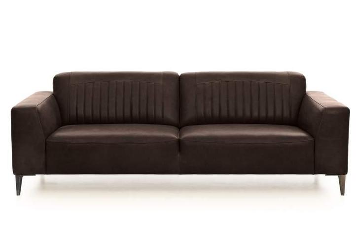 Bankstel Aspen - rechte banken - Bruin, Huis en Inrichting, Banken | Bankstellen, Nieuw, Leer