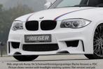 Rieger voorbumper | 1er E82, E88 (182 / 1C): 10.07- - Coupé,, Auto-onderdelen, Carrosserie en Plaatwerk, Verzenden, Nieuw, BMW