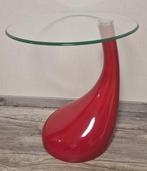 Bijzettafel - gehard glas Neo Art Deco 1990 -