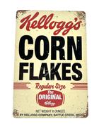 Metalen Wandbord - Kelloggs - Corn Flakes, Ophalen of Verzenden, Nieuw