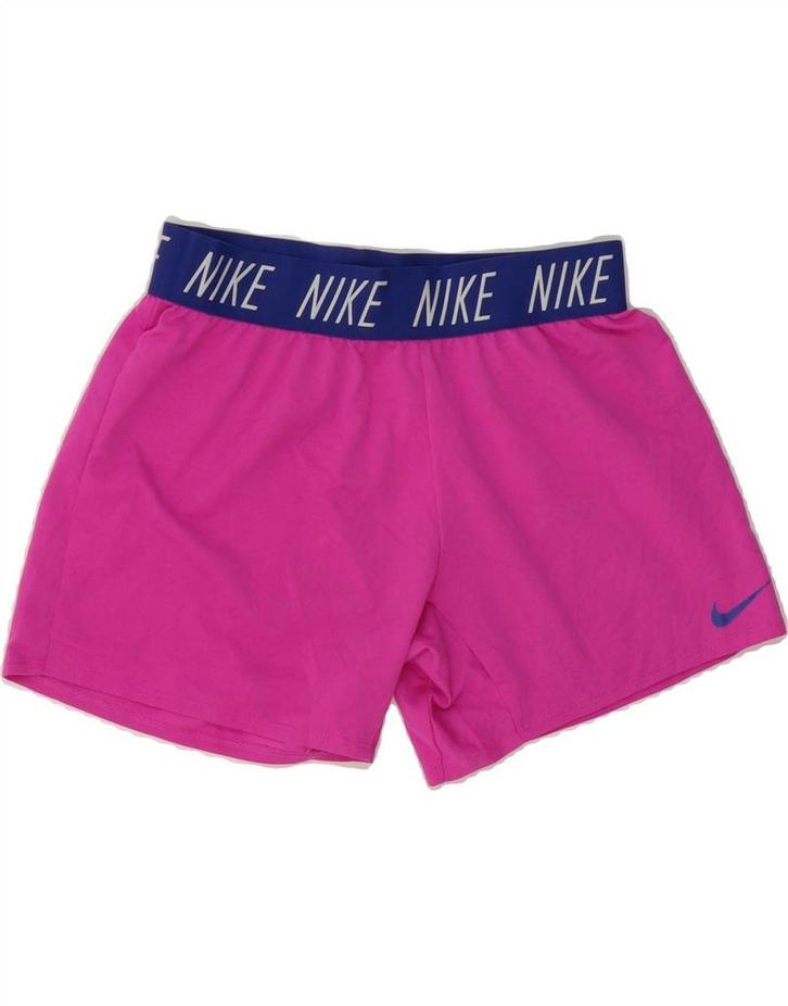 NIKE Womens Dri Fit Graphic Sport Shorts UK 18 XL  Pink, Kleding | Dames, Broeken en Pantalons, Verzenden