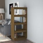 vidaXL Boekenkast/kamerscherm massief grenenhout honingbruin, Verzenden, 100 tot 150 cm, Nieuw, 50 tot 100 cm