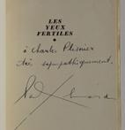 Signed; Paul Eluard & Pablo Picasso - Les Yeux Fertiles -