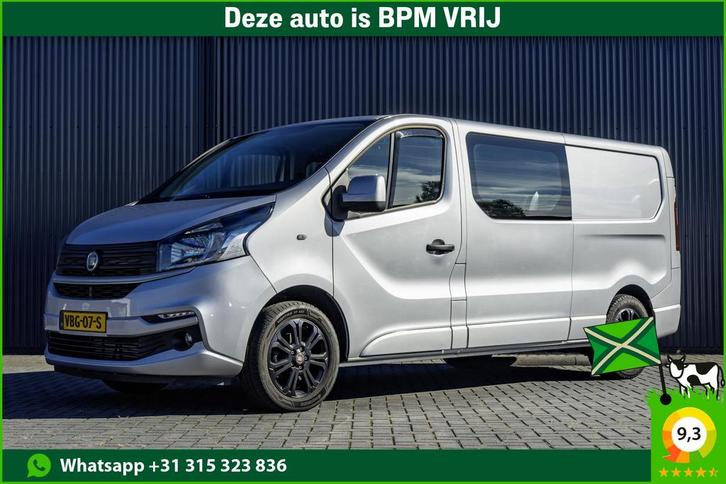 Fiat Talento 1.6 MJ EcoJet L2H1 | Euro 6 | 5-Persoons |, Auto's, Bestelauto's, Lease, Handgeschakeld, Grijs, Stof, Diesel, Euro 6
