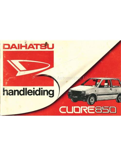 1986 DAIHATSU CUORE 850 INSTRUCTIEBOEKJE NEDERLANDS, Auto diversen, Handleidingen en Instructieboekjes