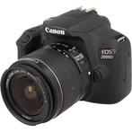 Canon EOS 2000D + 18-55mm f/3.5-5.6 IS II occasion, Audio, Tv en Foto, Fotocamera's Digitaal, Canon, Gebruikt, Verzenden